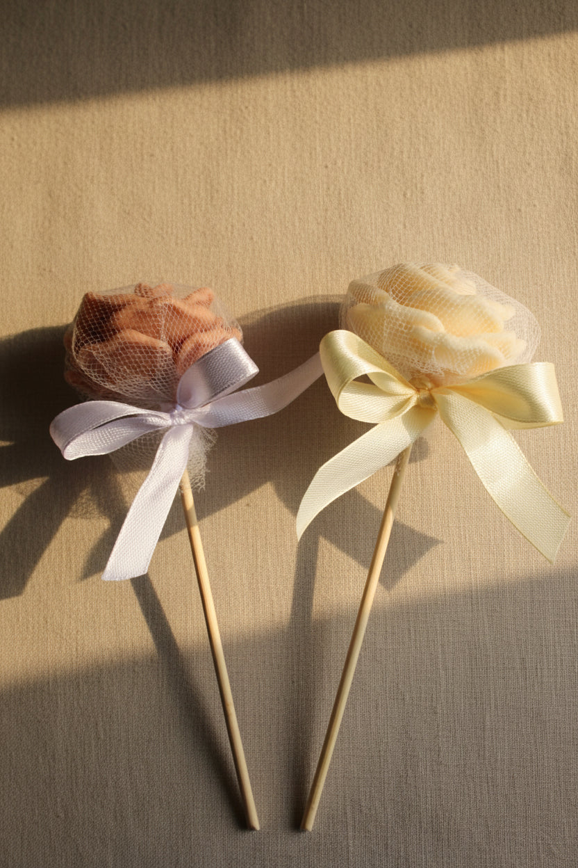 Świeca sojowa róża — dostępna w wielu kolorach | Candle by Ann