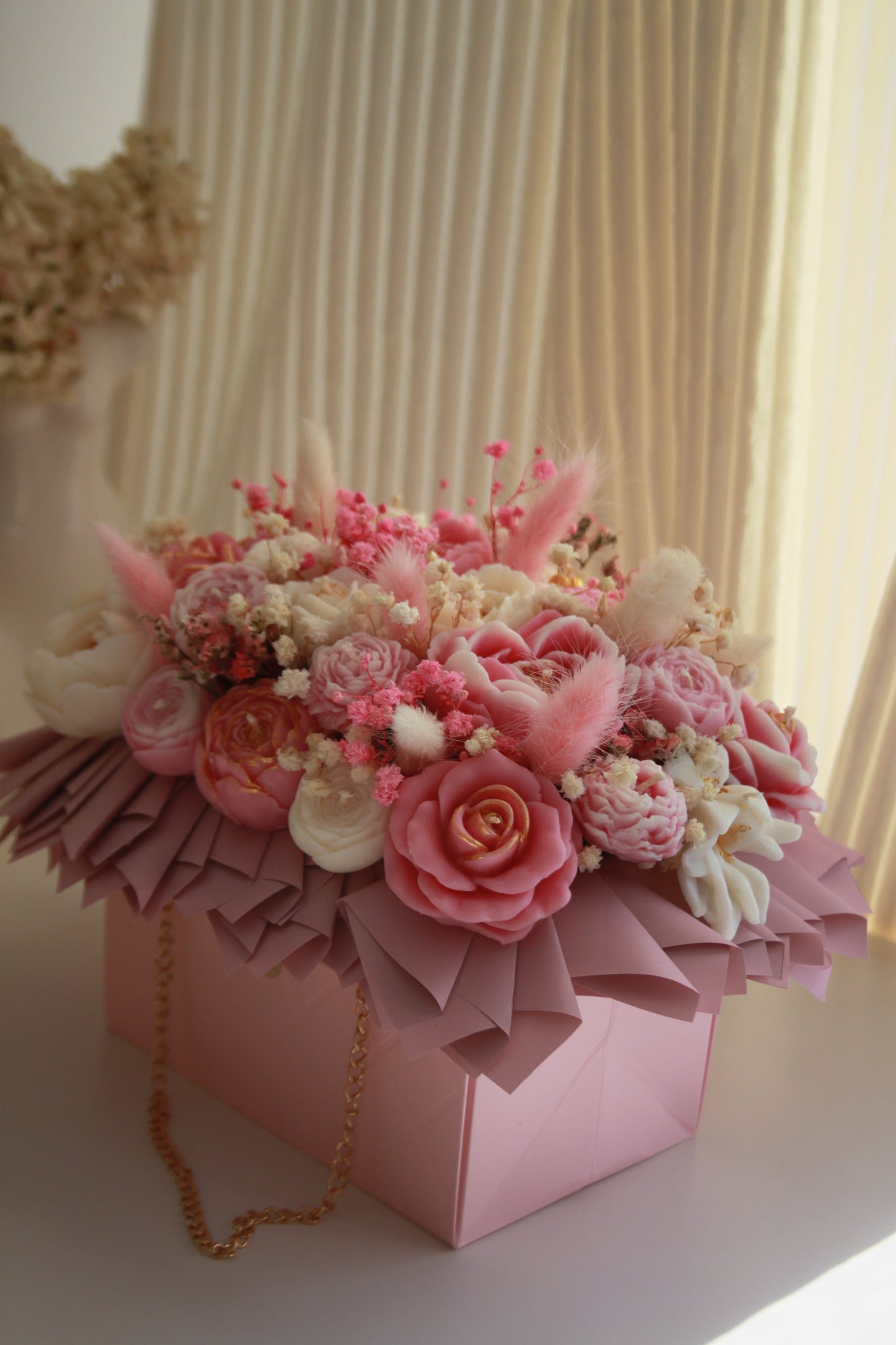 Flower Box ze świecami sojowymi — widok z góry | Candle by Ann