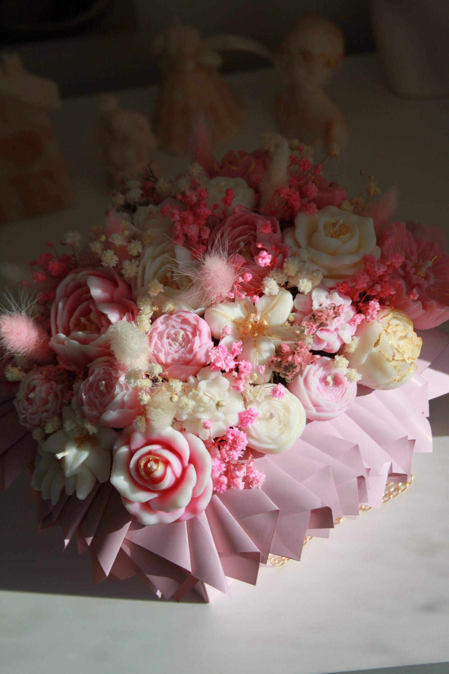 Flower Box ze świecami sojowymi — elegancka dekoracja | Candle by Ann