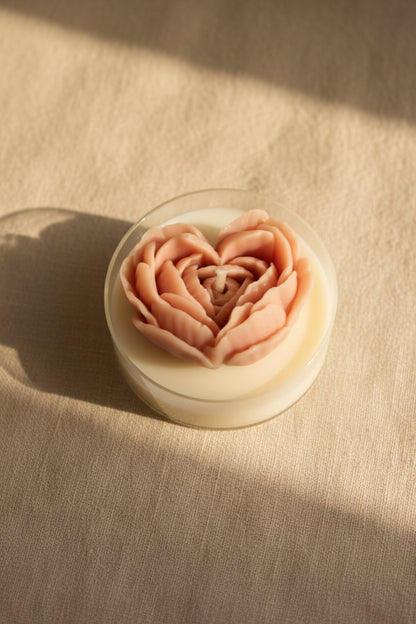 Świeca serce w pojemniku — prezent | Candle by Ann