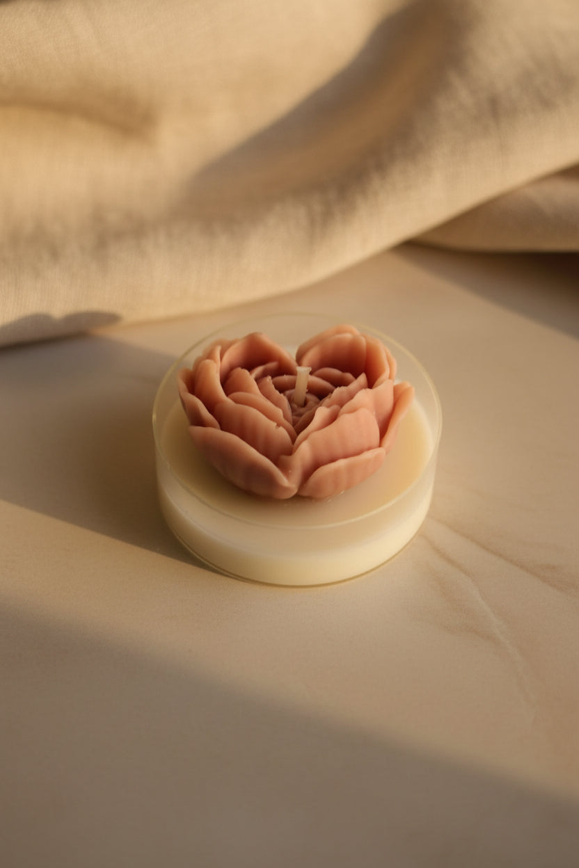 Świeca serce w pojemniku — naturalne składniki | Candle by Ann