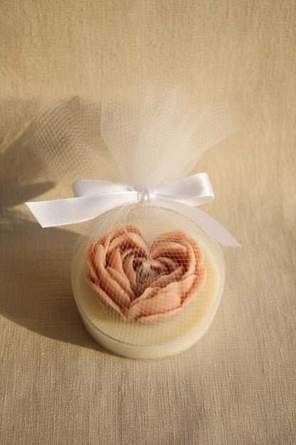 Świeca serce w pojemniku — różne kolory | Candle by Ann