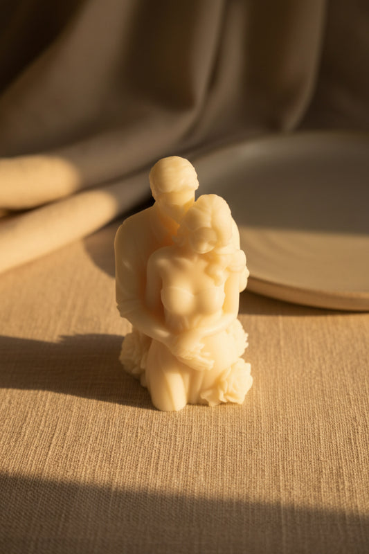 Świeca sojowa para kochanków — wyjątkowy prezent dla dwojga | Candle by Ann
