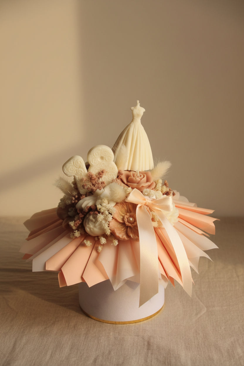 Świeca flower box na 18 urodziny — wyjątkowy prezent | Candle by Ann