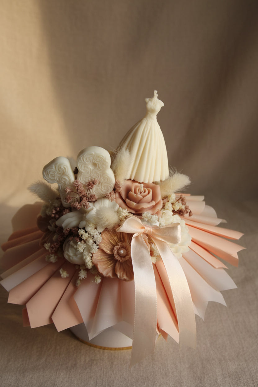 Świeca flower box na 18 urodziny — wyjątkowy prezent | Candle by Ann