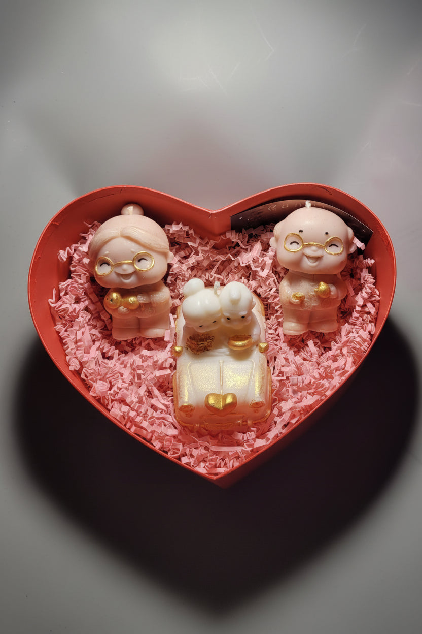  Zestaw świec sojowych babcia i dziadek — wyjątkowy prezent | Candle by Ann