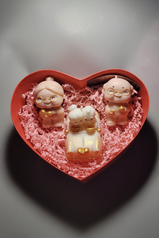  Zestaw świec sojowych babcia i dziadek — wyjątkowy prezent | Candle by Ann