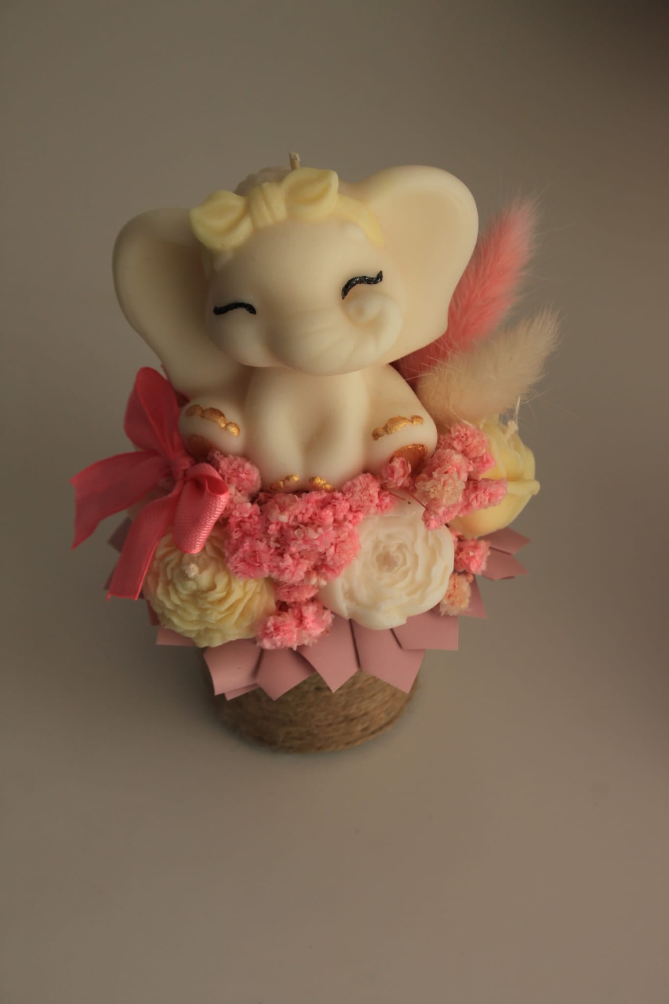 Mini flower box ze świec sojowych — elegancki upominek | Candle by Ann