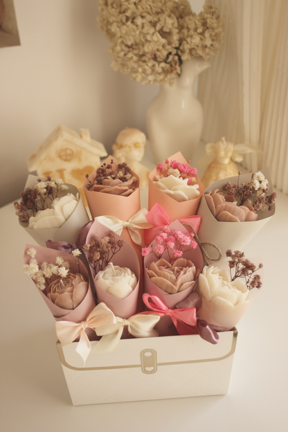 Candle bouquets – warm light