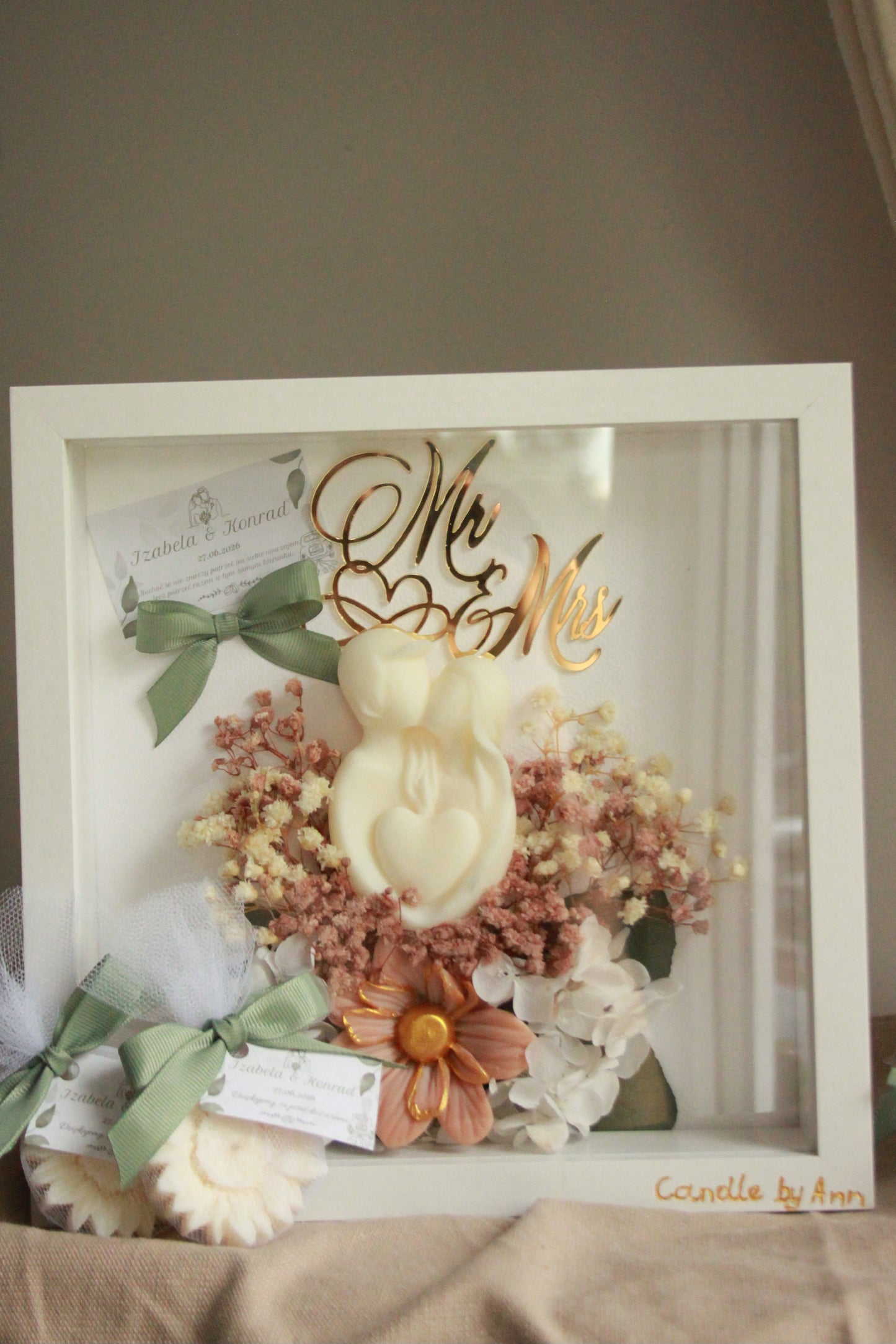 Mr & Mrs – Ramka Podziękowanie Ślubne